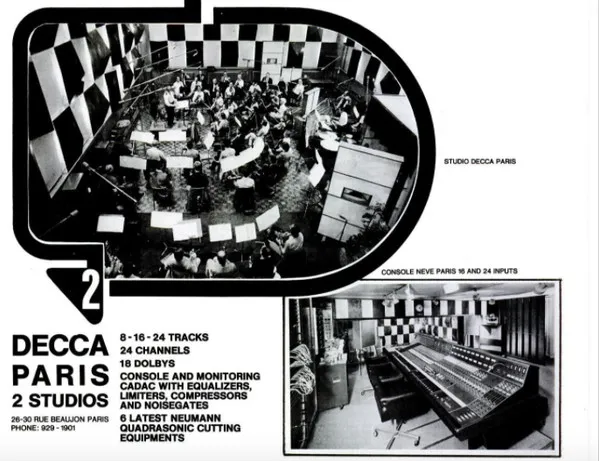 Decca Studios, Paris
