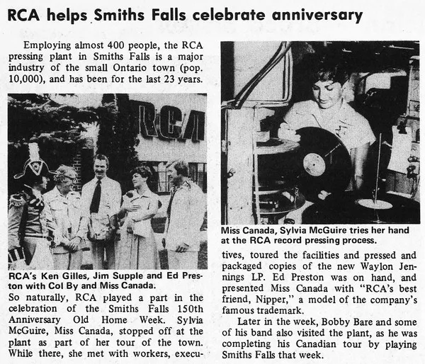 RCA Records Pressing Plant, Smiths Falls, Ontario