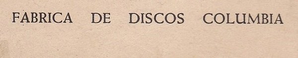 Fabrica De Discos Columbia