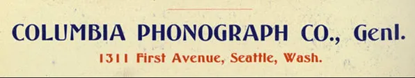 Columbia Phonograph Company Gen'l