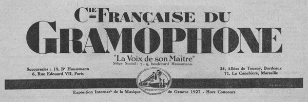 Cie Française Du Gramophone