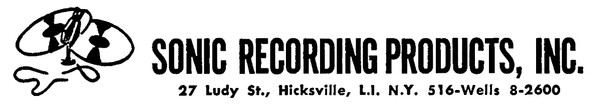 Sonic Recording Products, Inc.