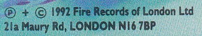 Fire Records Of London Ltd.