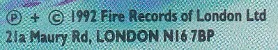 Fire Records Of London Ltd.