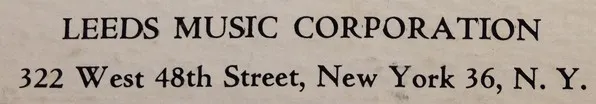 Leeds Music Corp.