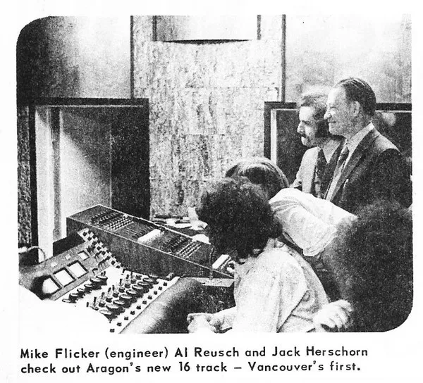 Aragon Recording Studios, Vancouver, B.C.