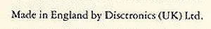 Disctronics (UK) Ltd.