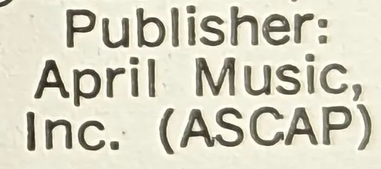 April Music Inc.