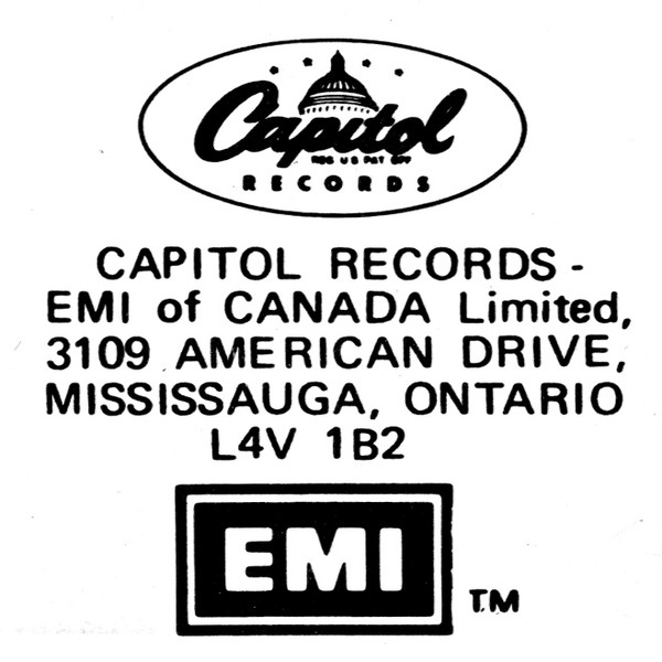 Capitol Records-EMI Of Canada Limited