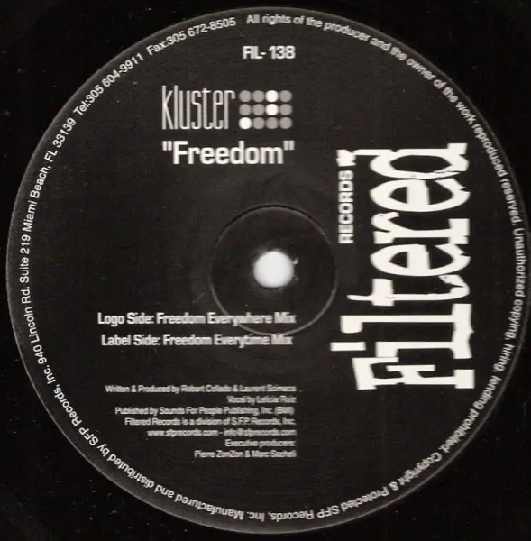 Album cover for Freedom by Kluster