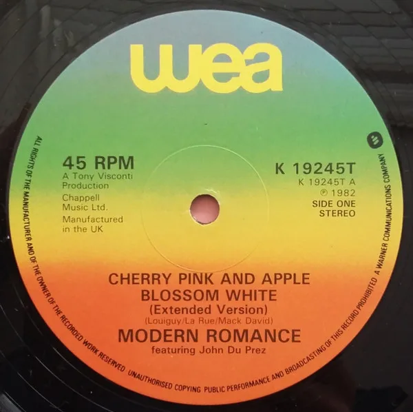 Album cover for Cherry Pink And Apple Blossom White by Modern Romance Featuring John Du Prez