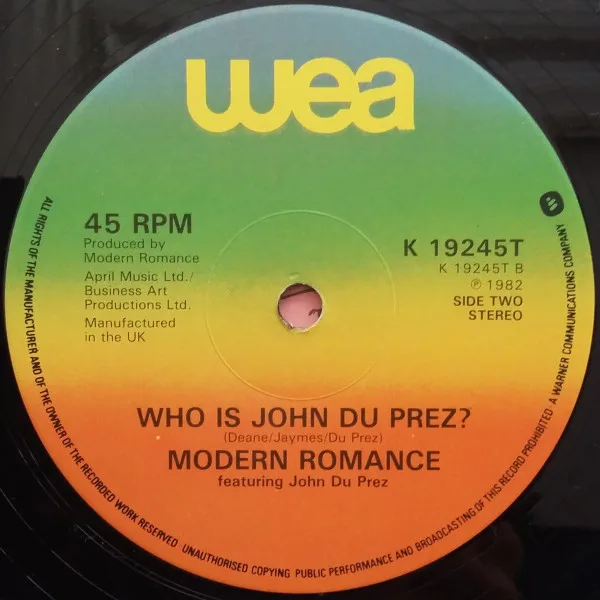 Album cover for Cherry Pink And Apple Blossom White by Modern Romance Featuring John Du Prez