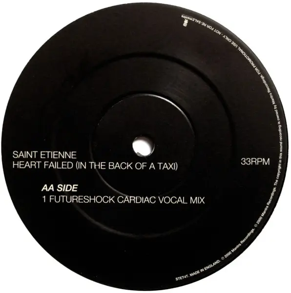Saint Etienne - Heart Failed (In The Back Of A Taxi) - Futureshock & Bridge And Tunnel Mixes, Electronic, Progressive House, 