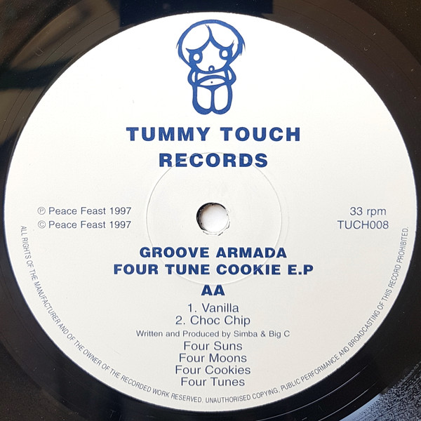Groove Armada - Four Tune Cookie E.P, Electronic, Big Beat, Breakbeat, Deep House, Downtempo, 1997 - Tummy Touch, UK, Vinyl 1