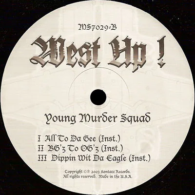Album cover for All To Da Gee by Young Murder Squad