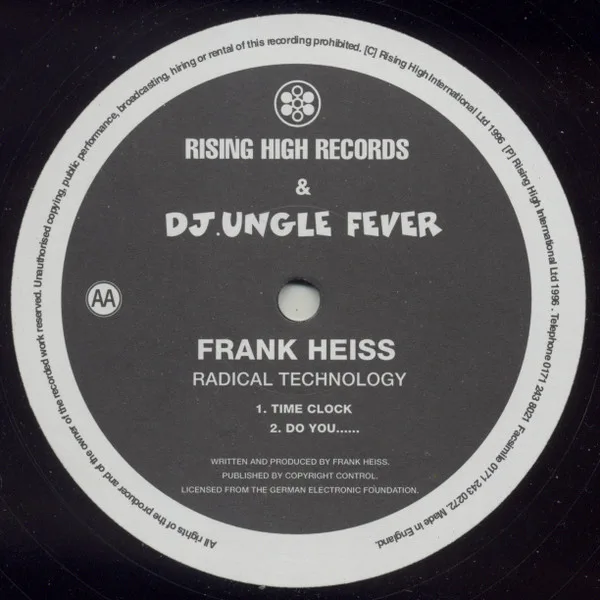 Album cover for Radical Technology by Frank Heiss