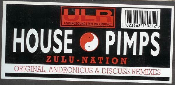 House Pimps - Zulu Nation, Electronic, House, 1993 - Underground Level Recordings, UK, Vinyl 1x 12", 33 ⅓ RPM