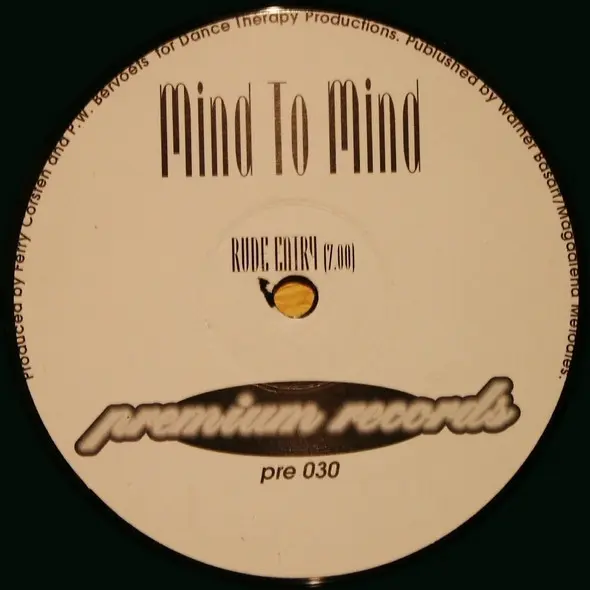 Mind To Mind - Music Is My Life, Electronic, Hard Trance, Trance, 1997 - Premium Records, Netherlands, Vinyl 1x 12", 45 RPM