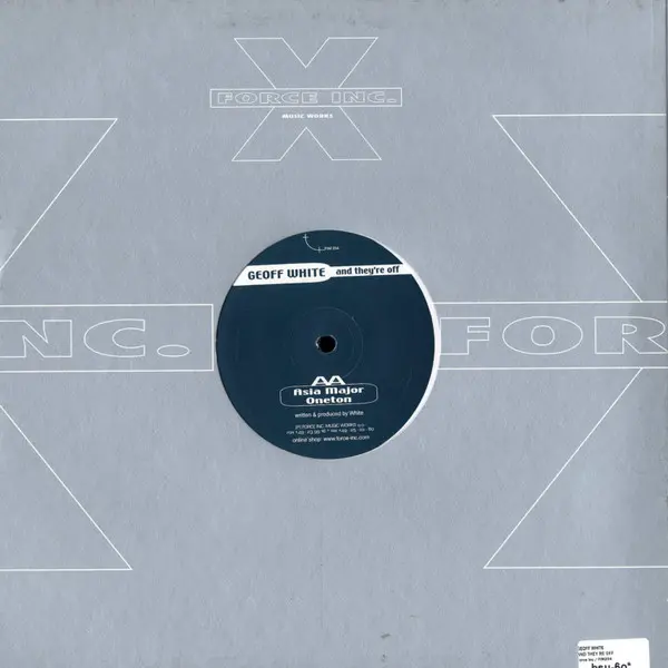 Geoff White - And They're Off, Electronic, Acid, Techno, 2000 - Force Inc. Music Works, Germany, Vinyl 1x 12", 33 ⅓ RPM, 45 R