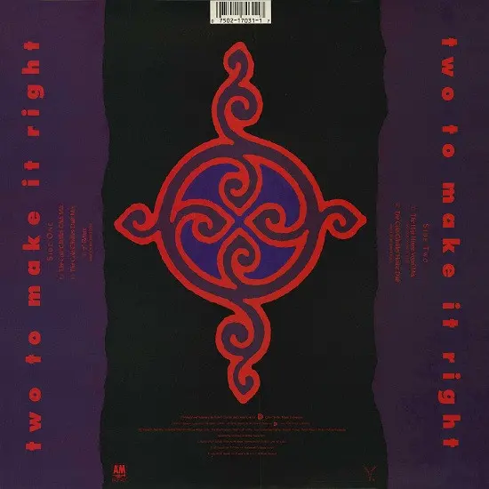 Seduction - Two To Make It Right - 1989 - Hip-House, House - Vendetta Records (2) - Vinyl 1x 12", 33 ⅓ RPM