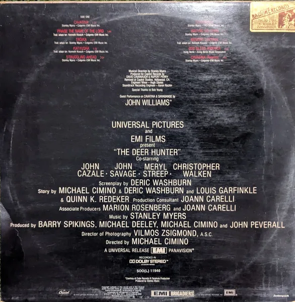 Album cover for The Deer Hunter (Original Motion Picture Soundtrack) by Various