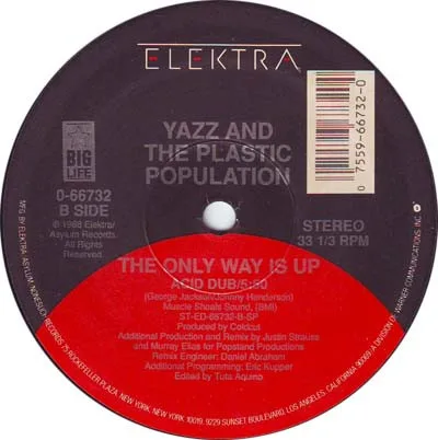 Album cover for The Only Way Is Up by Yazz And Plastic Population, The