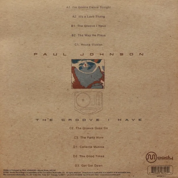 Album cover for The Groove I Have by Paul Johnson