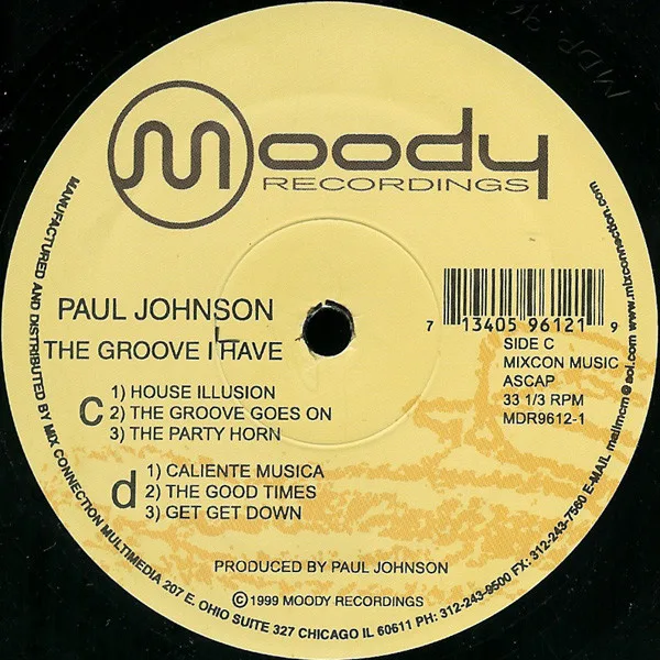 Album cover for The Groove I Have by Paul Johnson