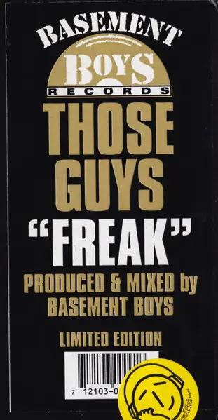 Those Guys Featuring Paul Shapiro - Freak, Electronic, Garage House, House, 1996 - Basement Boys Records, US, Vinyl 1x 12", 3