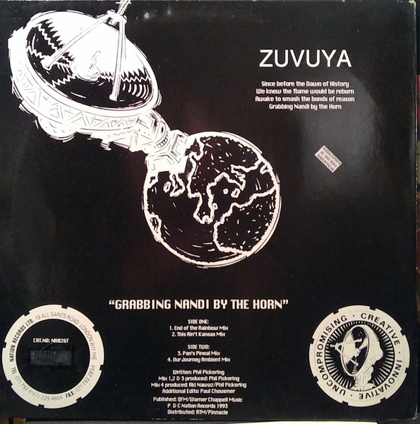 Album cover for Grabbing Nandi By The Horn by Zuvuya