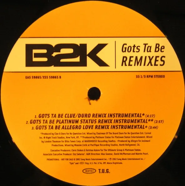 Album cover for Gots Ta Be (Remixes) by B2K