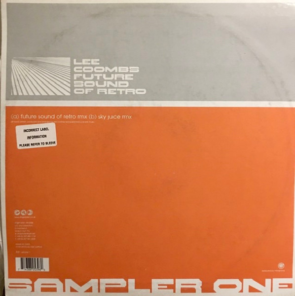 Lee Coombs - Future Sound Of Retro (Sampler 1), Electronic, Breakbeat, 2001 - Finger Lickin' Records, UK, Vinyl 1x 12", 45 RP