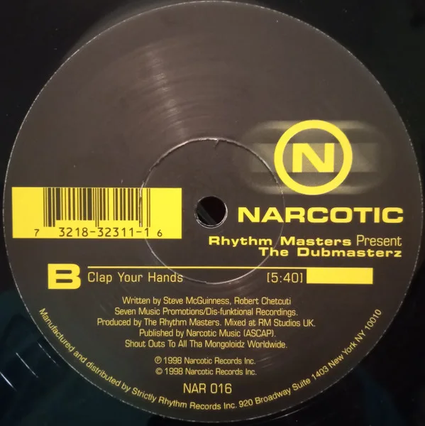 Album cover for Keep On Searchin' / Clap Your Hands by Rhythm Masters Present Dub Masters, The