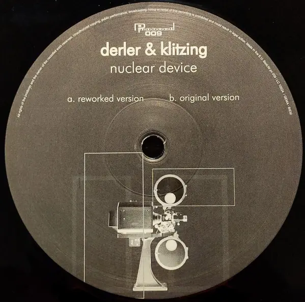 Derler & Klitzing - Nuclear Device, Electronic, Hard Trance, 2001 - Pro-ceed, Germany, Vinyl 1x 12", 45 RPM