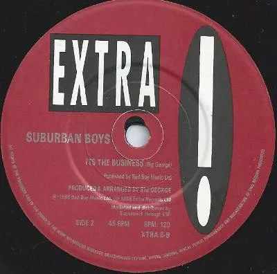 Suburban Boys - The Hit Mix, Actually, Electronic, Pop, Synth-pop, 1988 - Extra Records, UK, Vinyl 1x 7", 45 RPM, Single