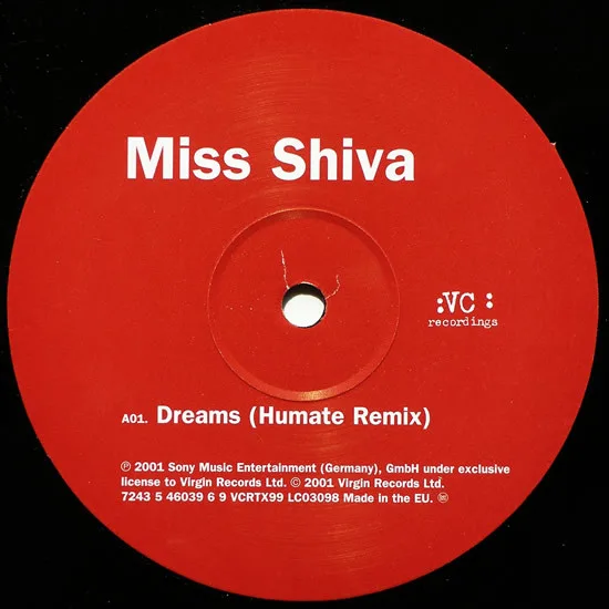 Album cover for Dreams by Miss Shiva
