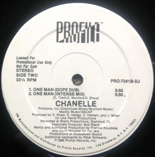 Album cover for One Man by Chanelle