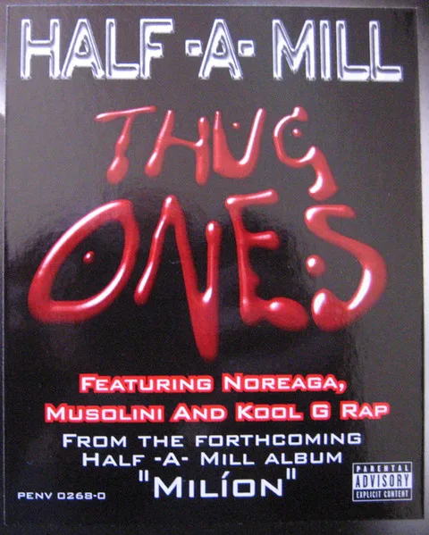 Album cover for Thug Ones by Half-A-Mill