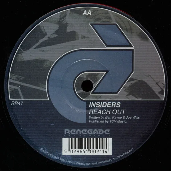 Album cover for Same Old Games / Reach Out by Insiders, The