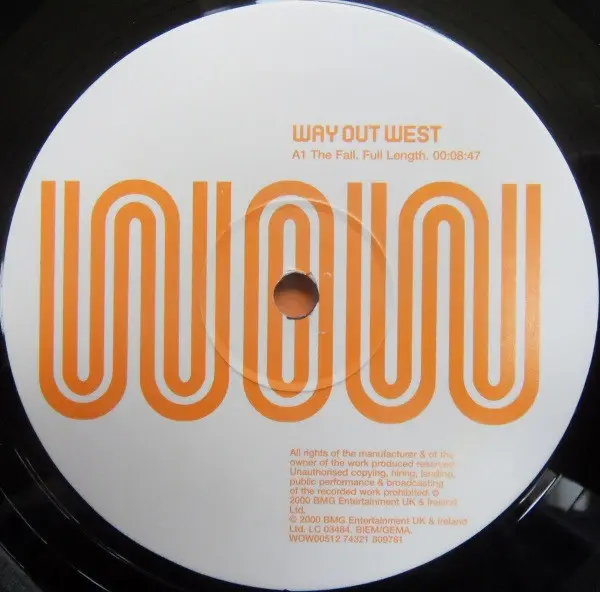 Way Out West - The Fall, Electronic, Progressive House, Progressive Trance, 2000 - Way Out West, UK, Vinyl 1x 12", 33 ⅓ RPM