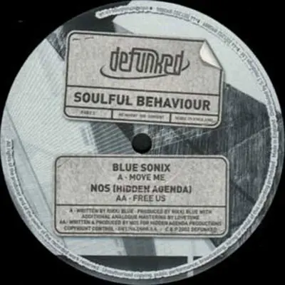 Blue Sonix / NOS - Soulful Behaviour Part 2, Electronic, Drum n Bass, 2002 - Defunked, UK, Vinyl 1x 12"