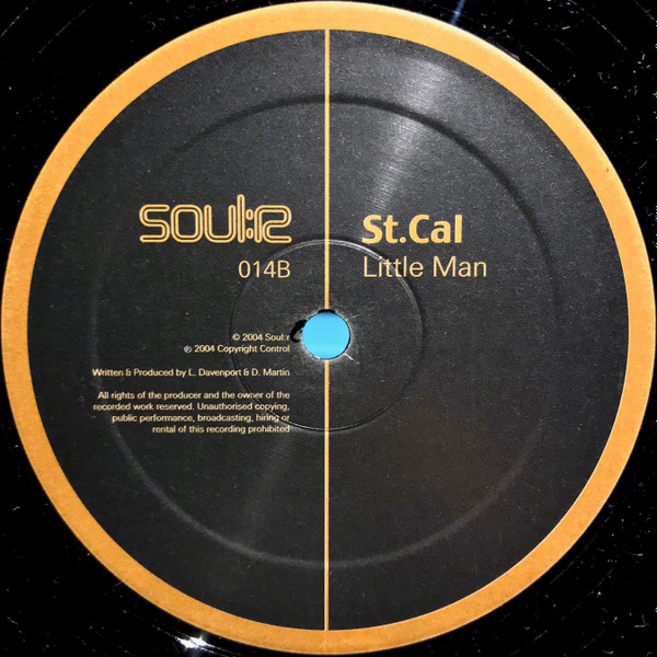St.Cal - Red Light / Little Man, Electronic, Drum n Bass, 2004 - Soul:r, UK, Vinyl 1x 12", 45 RPM