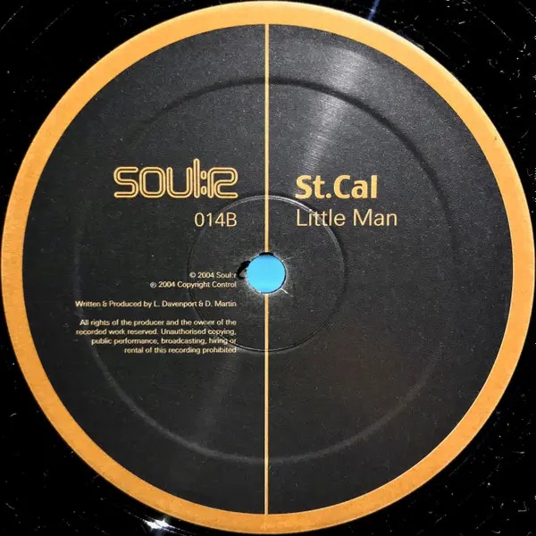 St.Cal - Red Light / Little Man, Electronic, Drum n Bass, 2004 - Soul:r, UK, Vinyl 1x 12", 45 RPM