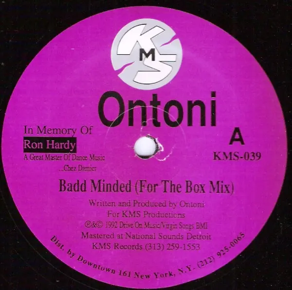 Album cover for Badd Minded by Ontoni