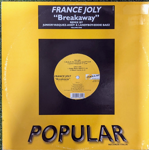 Breakaway Volume 1 (Remix By Junior Vasquez, Andy & Landyboy, Eddie Baez)