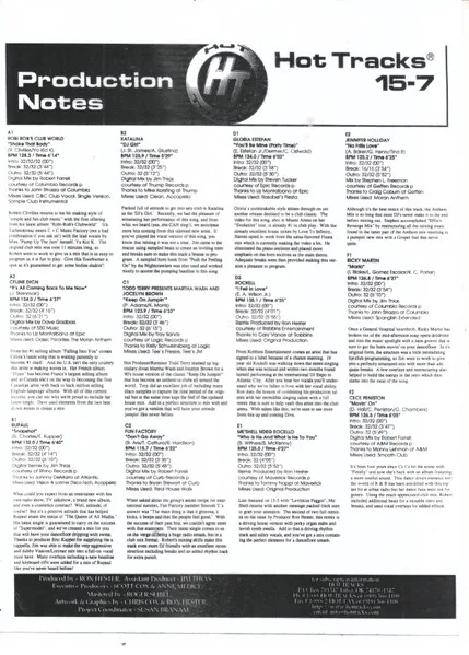 Album cover for Hot Tracks 15-7 by Various