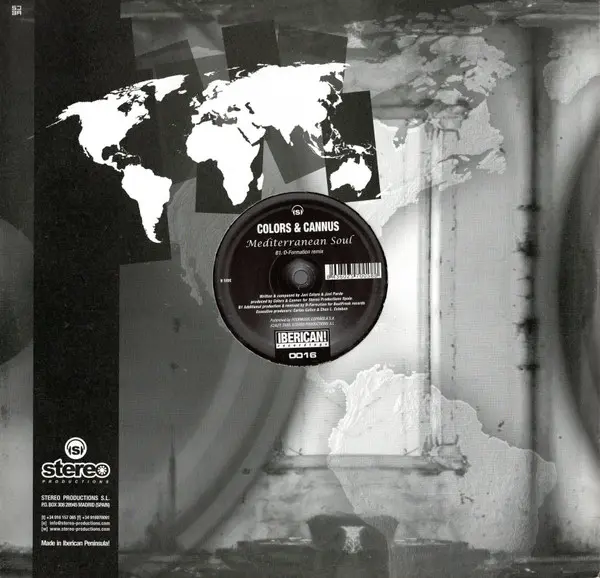 Colors & Cannus - Mediterranean Soul, Electronic, Progressive House, Tech House, 2005 - Iberican! Recordings, Spain, Vinyl 1x