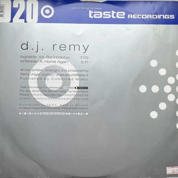 Album cover for Home Again / Backstabber by DJ Remy