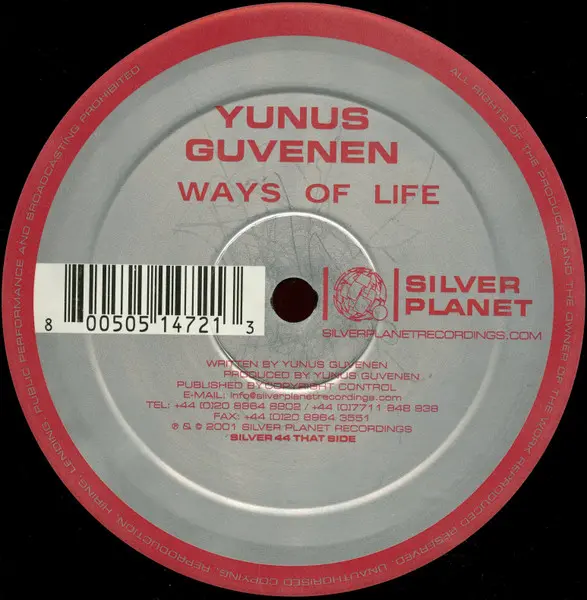Yunus Güvenen - Red Pilot / Ways Of Life, Electronic, Progressive House, Progressive Trance, 2002 - Silver Planet Recordings,