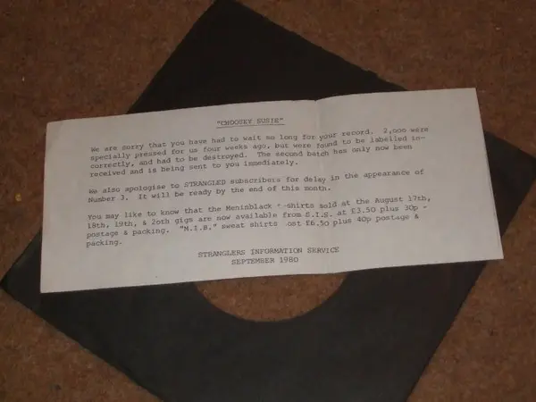 Stranglers, The - Peasant In The Big Shitty / Choosey Susie, Rock, New Wave, Punk, 1980 - United Artists Records, UK, Vinyl 1